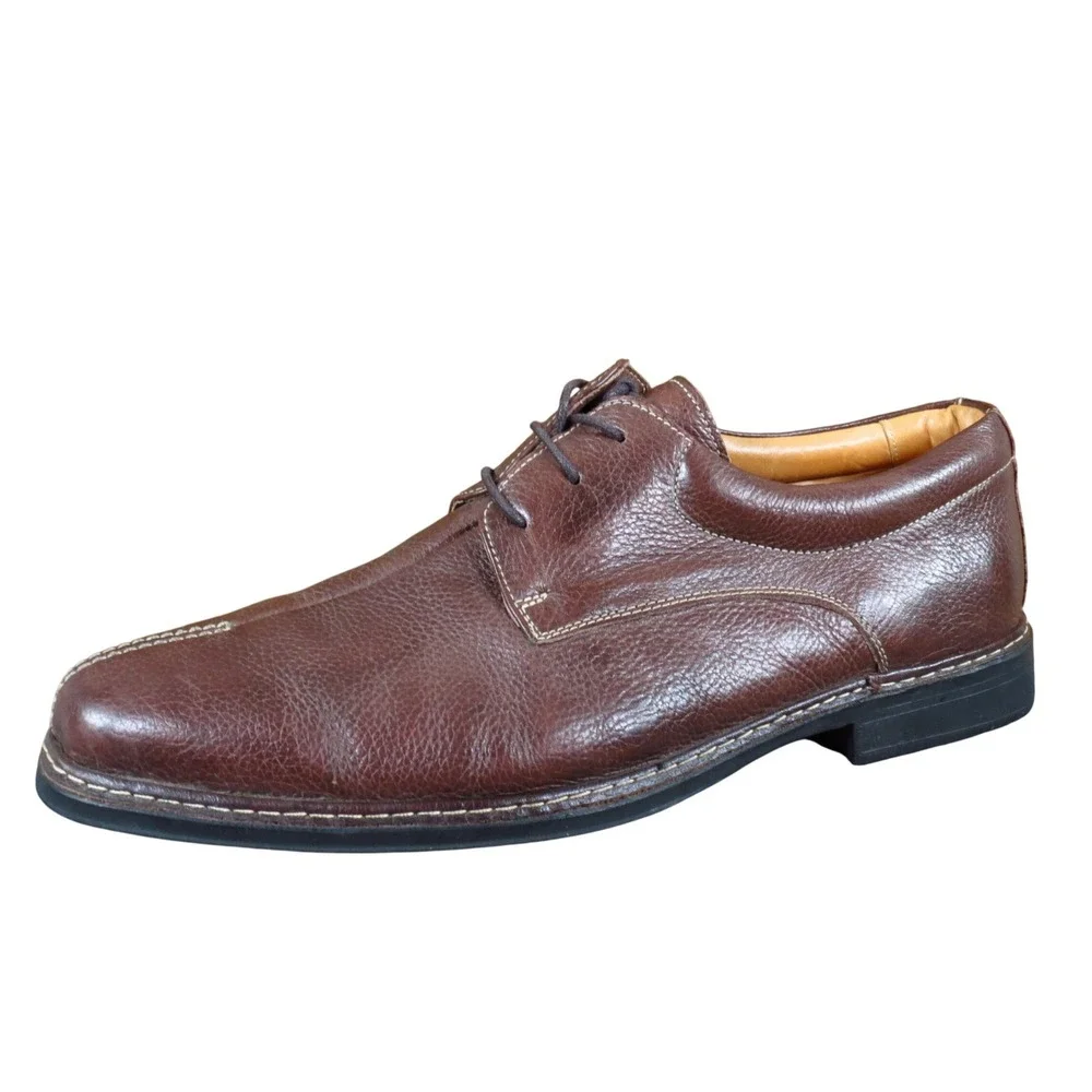 Studio Belvedere Beltrami Mens Oxford Shoes Size 11 D Casual Dress Brown Leather